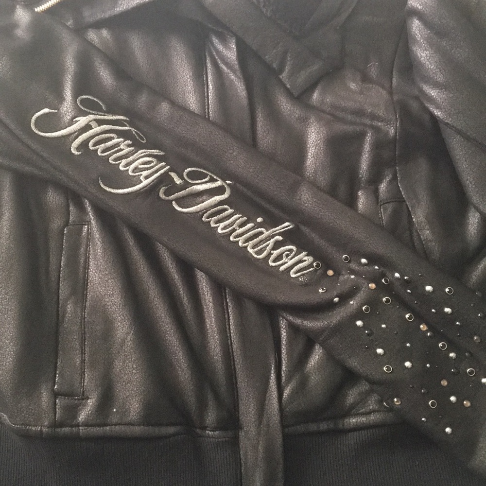 Harley light weight cropped jacket